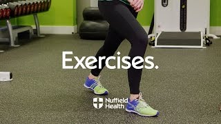 How To Straight Leg Calf Stretch  Nuffield Health [upl. by Haynor627]