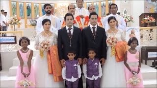 Identical Twins Marry Another Set of Twins in Ceremony By Twin Priests [upl. by Kristo366]