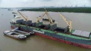 MV Julia Oldendorff transshipment at Buoys HaivanshipBP4 Go Gia  Vung Tau Vietnam [upl. by Golter130]