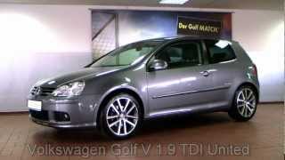 Volkswagen Golf V 19 TDI United DPF 2008 United Grey 8W339043 wwwautohausbizczychy [upl. by Aaron657]