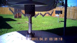 how to install patio heater into a table [upl. by Eirbua]