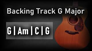 Pop Rock Ballad Backing Track G Major  70 BPM  Guitar Backing Track [upl. by Hagi]