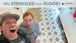 How to Stencil amp Paint Your Floor [upl. by Sergo]