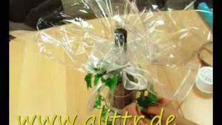 Geschenke verpacken Flasche Beispiel 2 [upl. by Laurice]