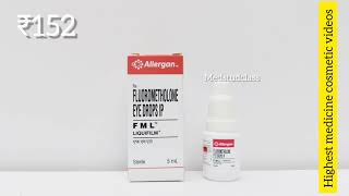 FML liquifilm eye drops fluorometholone eye drops allergic eye diseases [upl. by Ahgem]