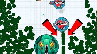 Agario Solo Hacker Killer Macro Feed Hack Pro Dominating Agario Mobile Gameplay [upl. by Terris]