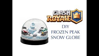 DIY Clash Royale Frozen Peak Snow Globe  Polymer clay tutorial [upl. by Kerman808]