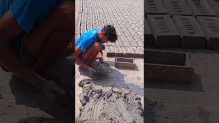 brick construction shortvideo brickmaking meat funny comedy brickmanufacturing [upl. by Dnanidref]