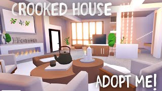 Adopt Me CROOKED HOUSE  Full House Speed Build and Tour [upl. by Aleck]