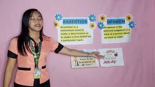 Teaching Demo  Assertion And Opinion [upl. by Aracal801]