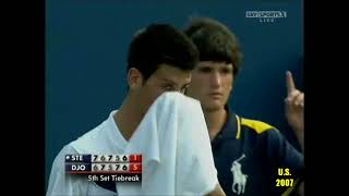 Novak Djokovic v Radek Stepanek U S Open 2007 [upl. by Lenad]