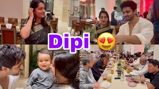 Dippi In Saree Ma Sha Allah  Ruhaan enjoyed ammis birthday dinner Shoaib Ibrahim  vlog [upl. by Enogitna]