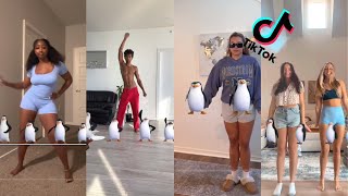 Half On a Sack  Three 6 Mafia Madagascar Penguins TikTok Dance Challenge Compilation  challenge [upl. by Yemorej]