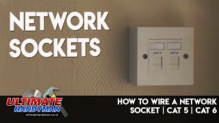 How to wire a network socket  Cat 5  Cat 6 [upl. by Ainoz]