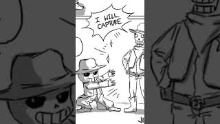 Sans And Papyrus Become Cowboys Undertale Comic Dub [upl. by Namas]