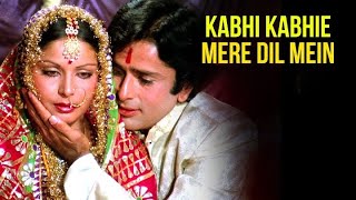 Kabhi Kabhie Mere Dil Mein  Full Song  Rakheel Amitabh Bachchan l Shashi Kapoor  Lata Mangeshkar [upl. by Elysee]