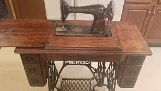 1910 Singer Treadle Sewing Machine Garbage Rescue [upl. by Etteb175]