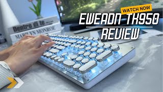 Why the EWEADN TK950 Typewriter Mechanical Keyboard is a Typers Dream [upl. by Ozneral]