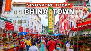 Newly Opened Street Market in Chinatown Singapore  CNY 2023 [upl. by Nye]