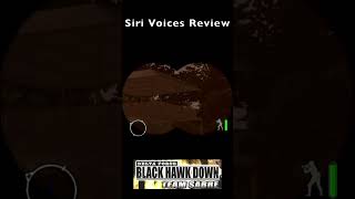 Siri Voices Review Delta Force Black Hawk Down Team Sabre for PS2 [upl. by Yeltihw240]