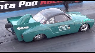 Drag Racing Karmann Ghia 14 Mile 954  146mph [upl. by Pryor]