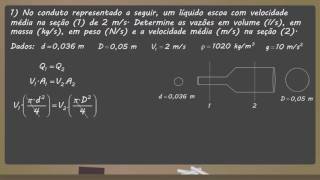 Fenômenos de Transporte  Equação da Continuidade [upl. by Valera]