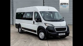 2019 Peugeot Boxer L4H2 MinibusLite lightweight 17 seater minibus with full wheelchair ramp [upl. by Nnyletak]