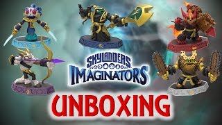 Skylanders Imaginators  Wave 3 UNBOXING  Pit Boss Flare Wolf Chain Reaction Buckshot amp Bad Juju [upl. by Dun933]