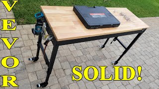 VEVOR 60 inch Rolling Workbench Assembly and Review [upl. by Ignatz]