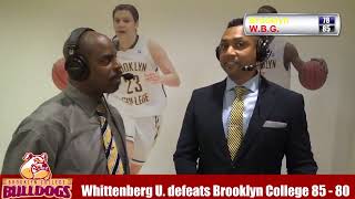 Mens Basketball Brooklyn vs Wittenberg University [upl. by Blaseio]