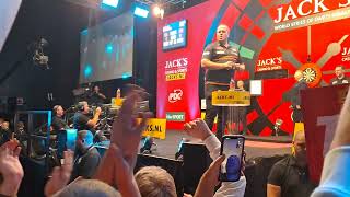 Live Darts Walkon  Dirk Van Duijvenbode amp Gerwyn Price  Jacks World Series Finals 2022 [upl. by Karsten760]