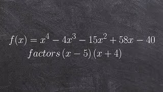 Determining Factors and Listing the Zeros of a Polynomial Using Synthetic Division [upl. by Nirb]