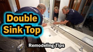 Bathroom Vanity Sink Top Removal  Remodeling Tips  PLAN LEARN BUILD [upl. by Enreval]