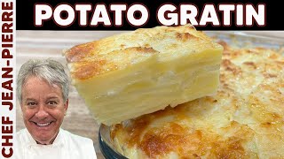 Potato Au Gratin without a Mandoline  Chef JeanPierre [upl. by Aenet]