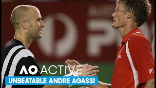 Wayne Ferreira on quotunbeatablequot Andre Agassi  AO Active [upl. by Llertac]