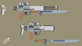 Raffinert Renser  RWBY OC Weapon Commission [upl. by Wilinski300]