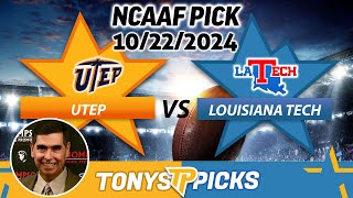 UTEP vs Louisiana Tech Pick 102224 NCAAF Week 9 Predictions [upl. by Anilet]