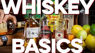 Whiskey What you Need to Know explaining various styles of Whiskey and tasting them  How to Drink [upl. by Mort60]