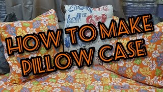 DIY PILLOW CASE  how to make pillow case with flap [upl. by Inglis53]