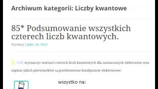 Liczby kwantowe [upl. by Nitneuq]