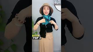 The 3 Stylish Ways To Wear A Scarf How to tie a scarf  Scarf Styles Ep261123 scarf scarftie [upl. by Sapowith]