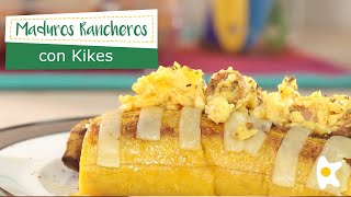 MADUROS RANCHEROS CON KIKES Recetas Huevos Kikes [upl. by Nnylarej894]