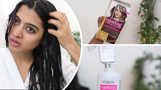 How to Use Loreal Hair Color at Home  LOréal Paris Casting Crème Gloss Ultra Visible Hair Color [upl. by Hodosh147]