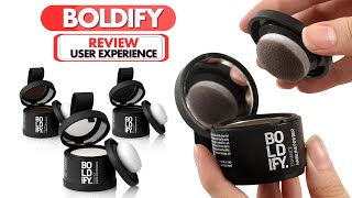 BOLDIFY Hair Thickening Fibers Demonstration Review 2024 [upl. by Aihsit]