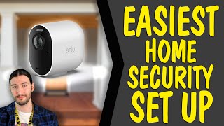 Arlos EASY INSTALL home security cameras  ARLO PRO 4 [upl. by Birgit]