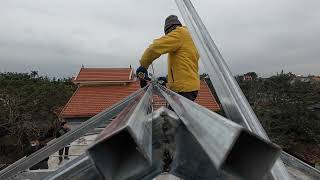 Modern home makers 6 How we make the cheapest roof [upl. by Alinna]