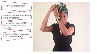 TUTO Coiffure avec un foulard [upl. by Lenra]