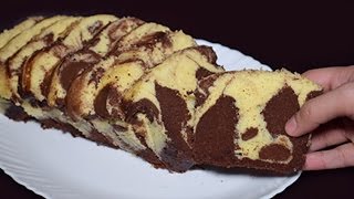 Marble Cake Recipe in 10 minutes  Super Moist Chocolate Cake in Microwave  Tea Time Recipe [upl. by Aanas]