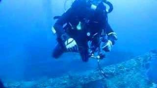 Rebreather diving Truk Lagoon San Francisco Maru [upl. by Aicnetroh98]