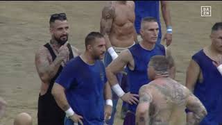 Calcio Storico Fiorentino  2023 10 Giugno Bianchi vs Azzurri prima semifinale [upl. by Ogir]